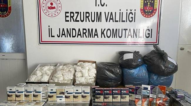 Jandarma ekiplerinden kaçak sigara operasyonu