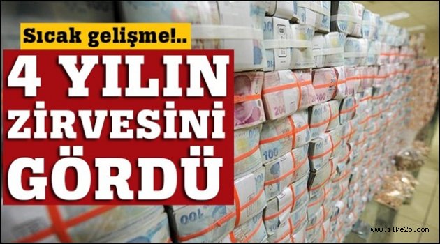 4 yılın zirvesini gördü!