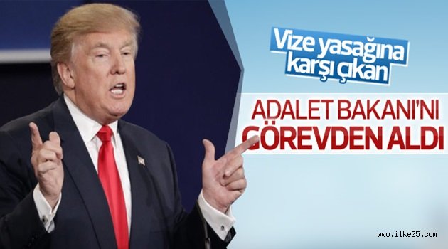 ABD'de Adalet Bakanı görevden alındı