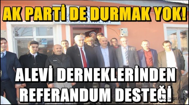 ALEVİ DERNEKLERİNDEN REFERANDUM DESTEĞİ