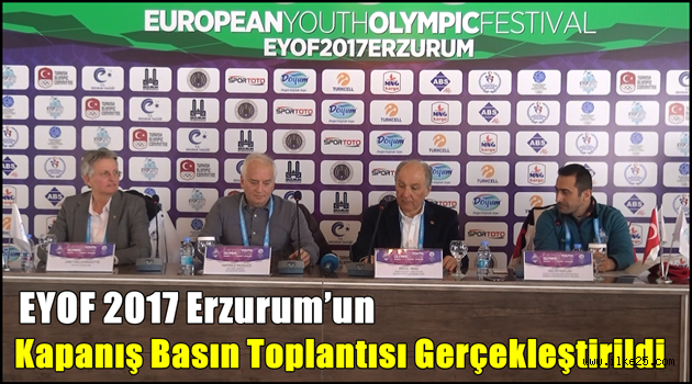 EYOF 2017 Erzurum'un Kapanış Basın Toplantısı Gerçekleştirildi