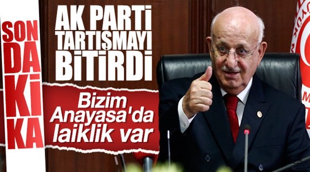 Meclis Başkanı'nın laiklik çıkışına AK Parti'den tepki