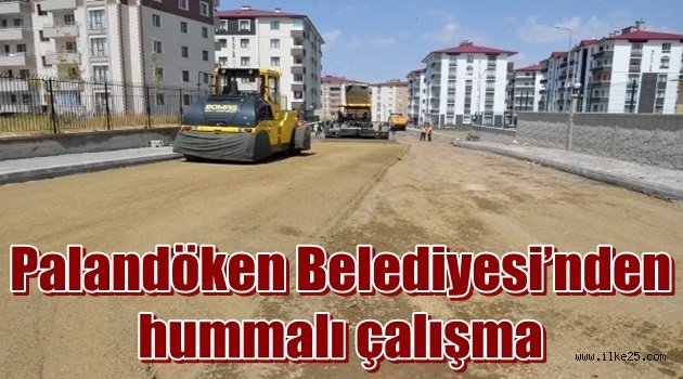 Palandöken Belediyesi'nden hummalı çalışma