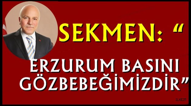 SEKMEN: "ERZURUM BASINI GÖZBEBEĞİMİZDİR"