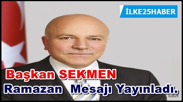 Sekmen: "Huzur İklimine Kavuşmanın Mutluluğunu Yaşıyoruz"