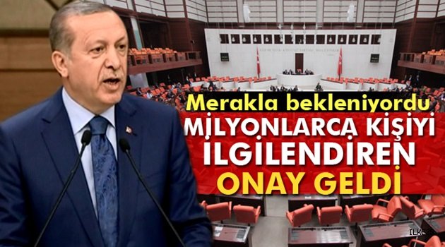 Yaşlıların merakla beklediği kanuna onay geldi